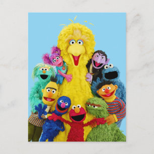 Sesame Street   Fun Colourful Pals Portrait Postcard