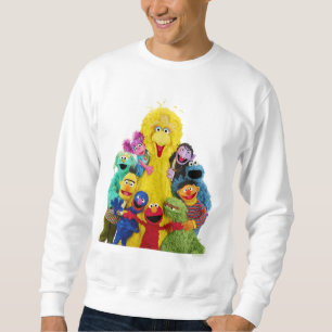 Sesame Street   Fun Colourful Pals Portrait Sweatshirt