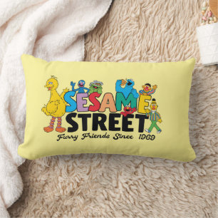 Sesame Street Furry Friends Since 1969 Lumbar Pillow