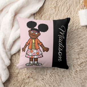 Sesame Street   Gabrielle Add Your Name Throw Pillow