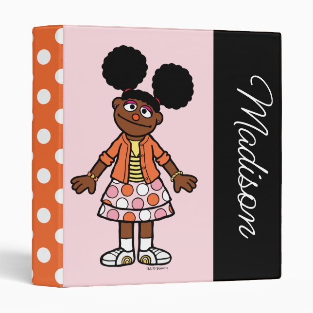 Sesame Street | Gabrielle Portrait | Add Your Name Binder (Front/Spine)