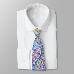 Sesame Street   Groovy Dance Pattern Tie