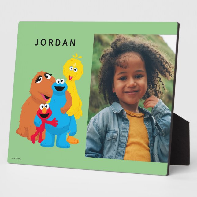 Sesame Street | Group Hug | Add Your Name Plaque (Side)