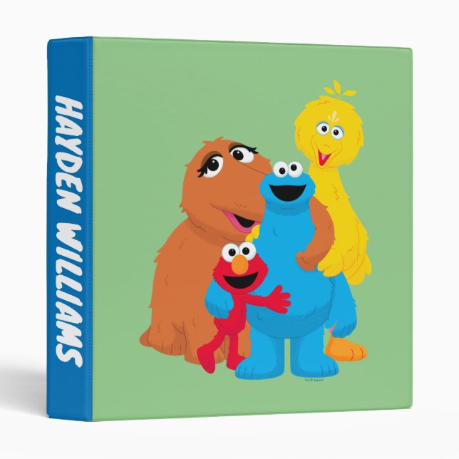 Sesame Street | Group Hug | Add Your Text Binder (Front/Spine)