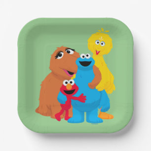 Sesame Street Group Hug Paper Plate