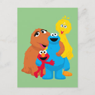 Sesame Street Group Hug Postcard