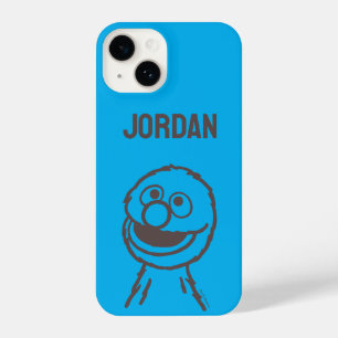 Sesame Street Grover Bright Add Your Name iPhone 14 Case