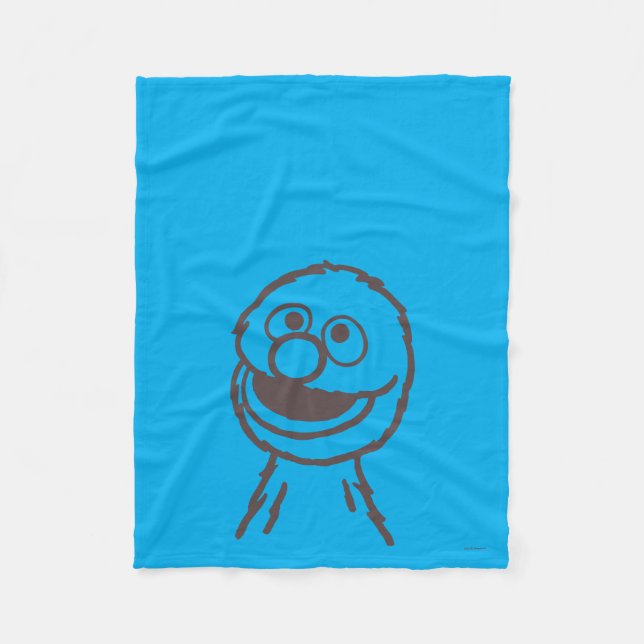 Sesame Street | Grover Bright Fleece Blanket (Front)