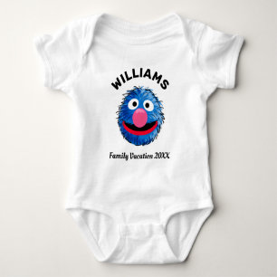 Sesame Street Grover Family Vacation Baby Bodysuit
