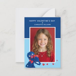 Sesame Street Grover Photo Valentine Card