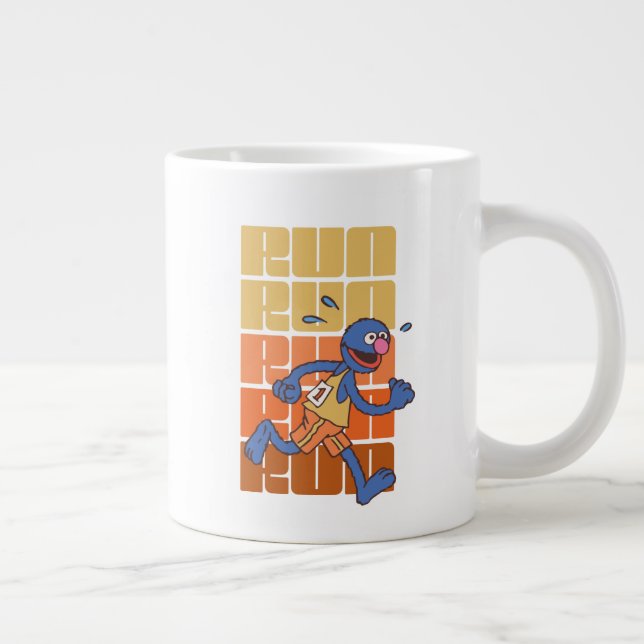 Sesame Street | Grover Runs Large Coffee Mug (Right)