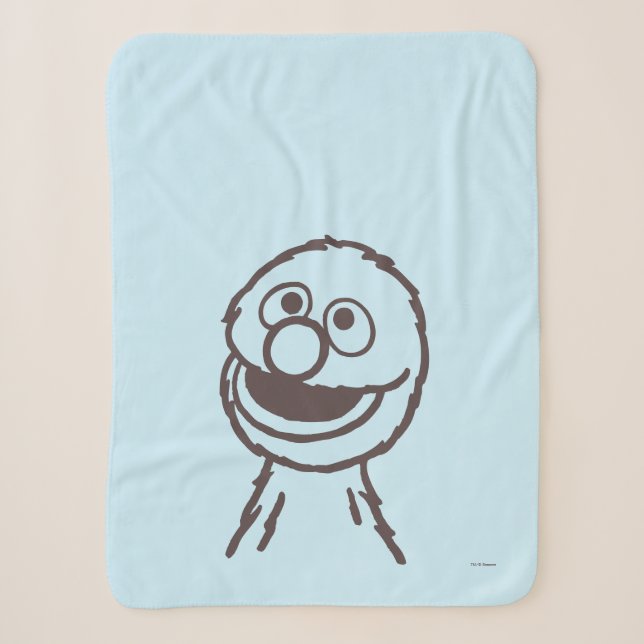 Sesame Street | Grover Sherpa Blanket (Front)