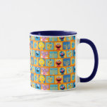 Sesame Street Hanukkah Pattern Mug<br><div class="desc">Celebrate the joy of Hanukkah with this delightful Sesame Street-themed pattern graphic! Featuring beloved characters like Abby Cadabby, Grover, Cookie Monster, Elmo, and Big Bird, alongside traditional Hanukkah symbols such as colourful dreidels and bright menorahs, this design captures the festive spirit of the holiday. The cheerful combination of blue, yellow,...</div>