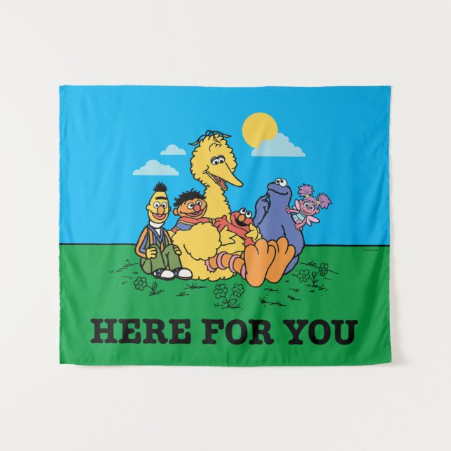 Sesame Street | Here For You Tapestry (Front (Horizontal))