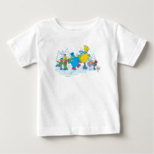 Sesame Street   Ice Skating Friends Baby T-Shirt