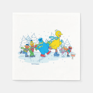 Sesame Street   Ice Skating Friends Napkin