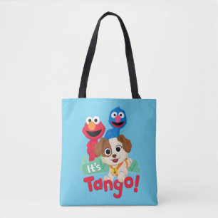 Sesame Street   It's Tango With Elmo & Grover Tote Bag