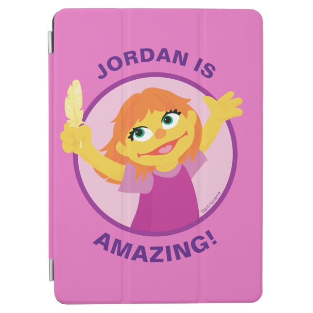 Sesame Street | Julia Holding Feather iPad Air Cover (Front)