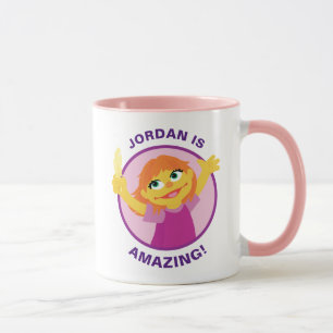 Sesame Street   Julia Holding Feather Mug