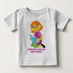 Sesame Street Julia Reading a Book Baby T-Shirt