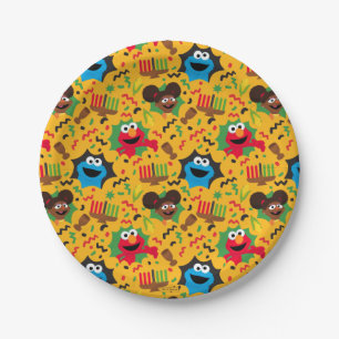 Sesame Street Kwanzaa Pattern Paper Plate