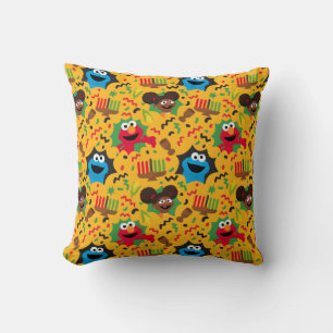 Sesame Street Kwanzaa Pattern Throw Pillow