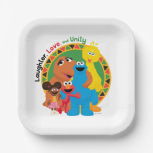 Sesame Street Laughter, Love, & Unity Paper Plate