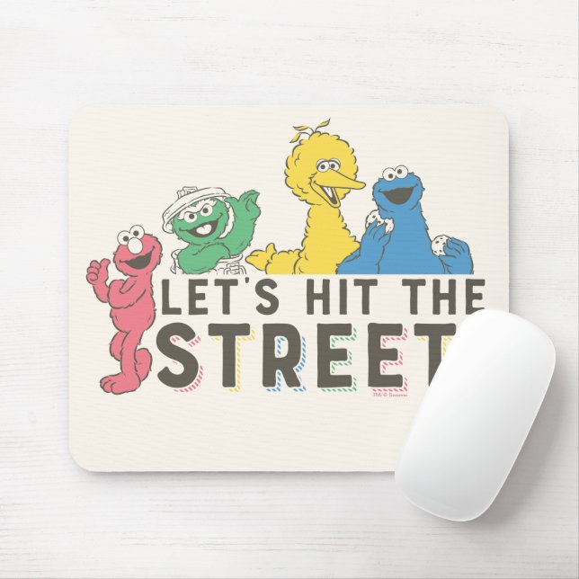 Sesame Street | Let's Hit the Street! Mouse Pad (With Mouse)