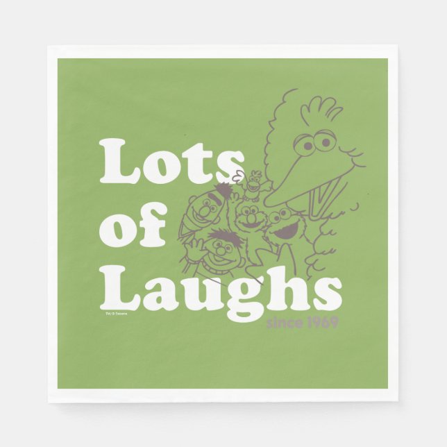 Sesame Street | Lots of Laughs Since 1969 Napkin (Front)