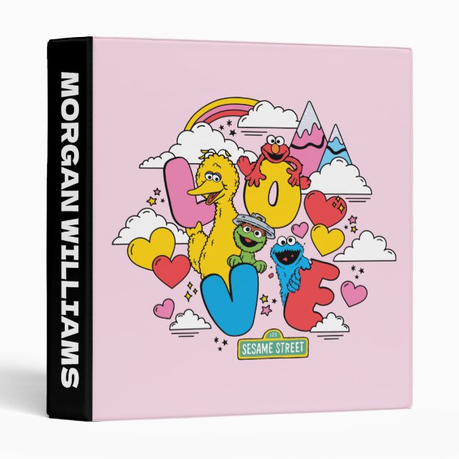 Sesame Street | Love | Add Your Name Binder (Front/Spine)