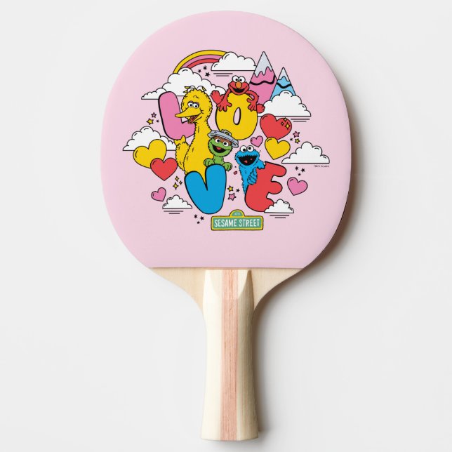 Sesame Street | Love Ping Pong Paddle (Front)
