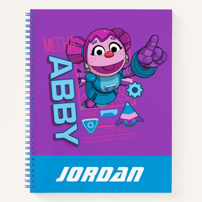 Sesame Street | Mecha Builders Abby | Add Name Notebook (Front)