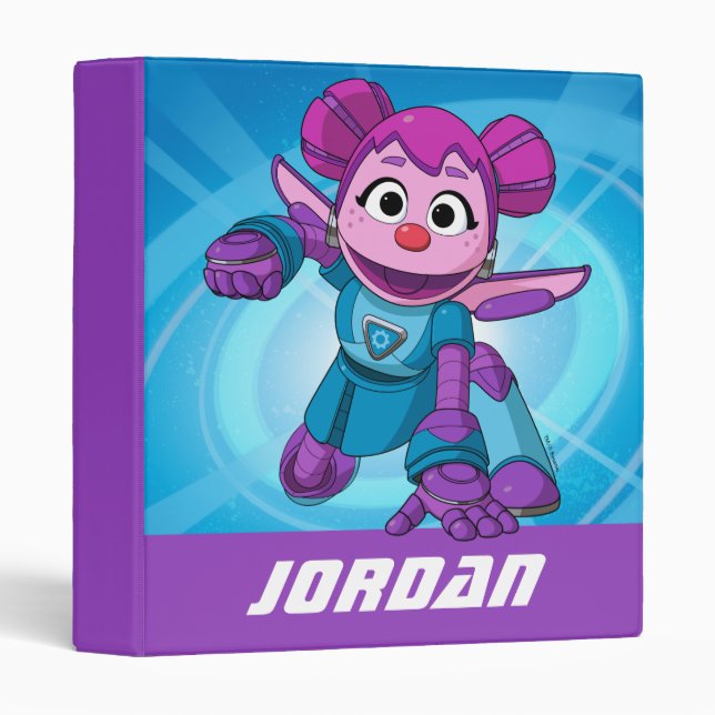 Sesame Street | Mecha Builders Abby Add Your Name Binder (Front/Spine)