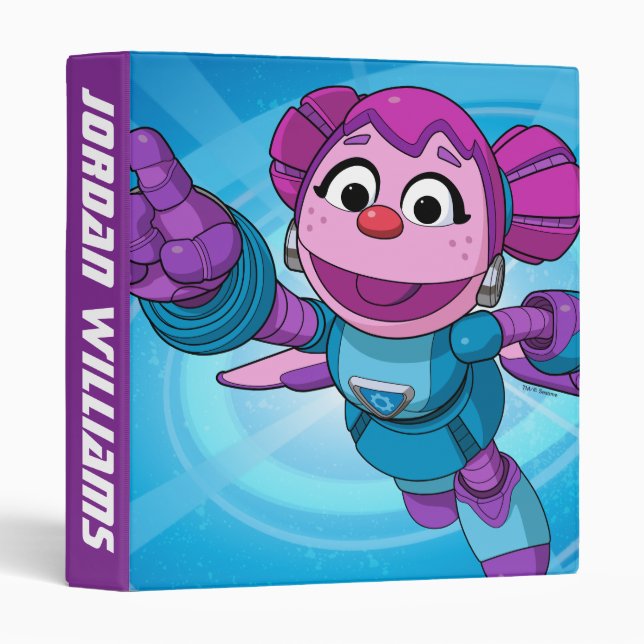 Sesame Street | Mecha Builders Abby Add Your Name Binder (Front/Spine)