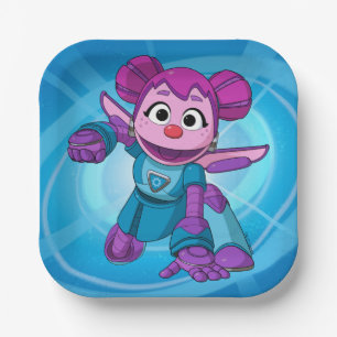 Sesame Street   Mecha Builders Abby In Action Paper Plate