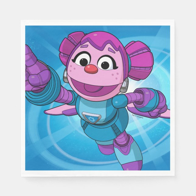 Sesame Street | Mecha Builders Abby Napkin (Front)