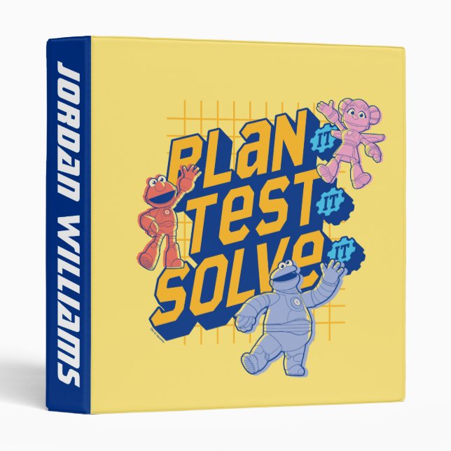 Sesame Street | Mecha Builders  | Add Your Name Binder (Front/Spine)