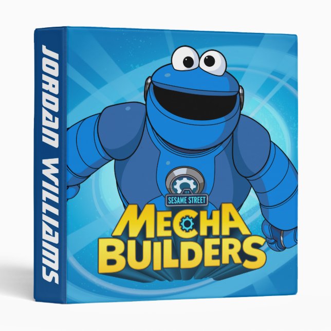 Sesame Street | Mecha Builders Cookie In Action Binder (Front/Spine)
