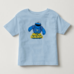 Sesame Street Mecha Builders Cookie In Action Toddler T-shirt