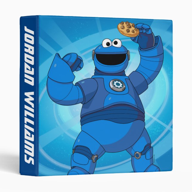 Sesame Street | Mecha Builders Cookie Monster Binder (Front/Spine)