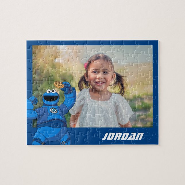 Sesame Street | Mecha Builders Cookie Monster Jigsaw Puzzle (Horizontal)