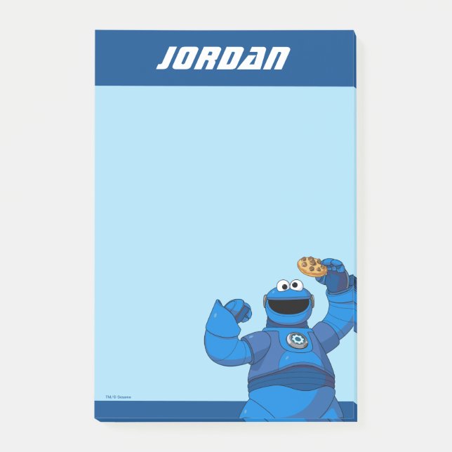 Sesame Street | Mecha Builders Cookie Monster Post-it Notes (Front)