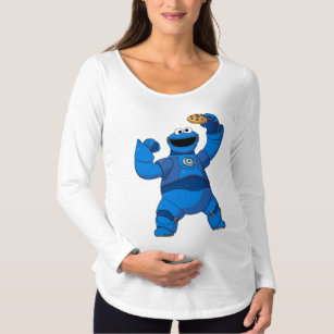 Sesame Street   Mecha Builders Cookie Monster Maternity T-Shirt