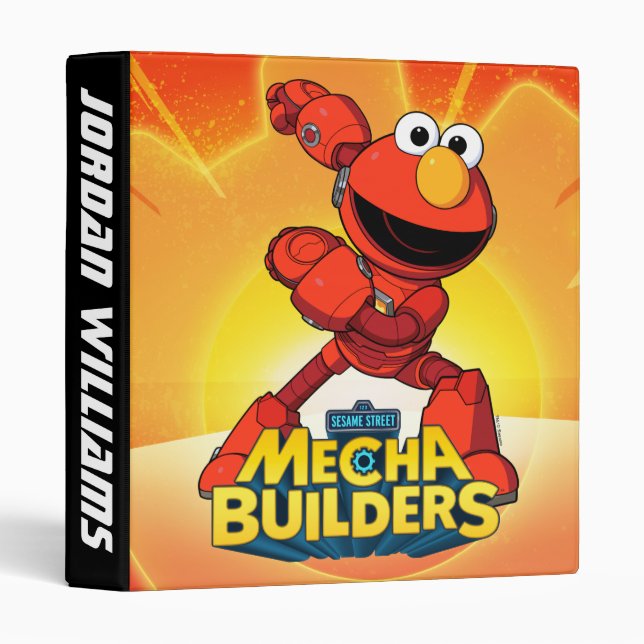 Sesame Street | Mecha Builders Elmo Add Your Name Binder (Front/Spine)