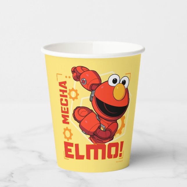 Sesame Street | Mecha Builders Elmo Design Paper Cups (Left)