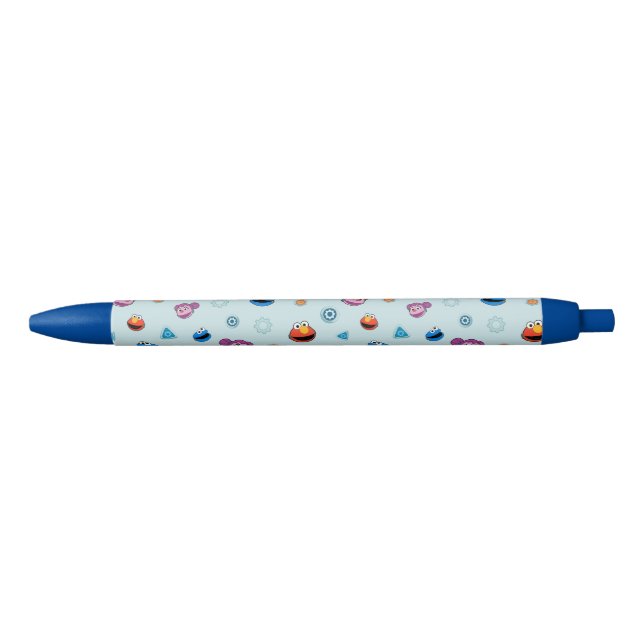 Sesame Street | Mecha Builders Faces Pattern Blue Ink Pen (Front)