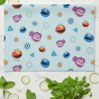 Sesame Street | Mecha Builders Faces Pattern Kitchen Towel