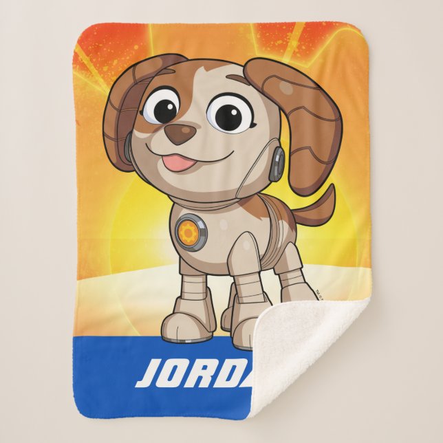 Sesame Street | Mecha Builders Tango | Add Name Sherpa Blanket (Front)