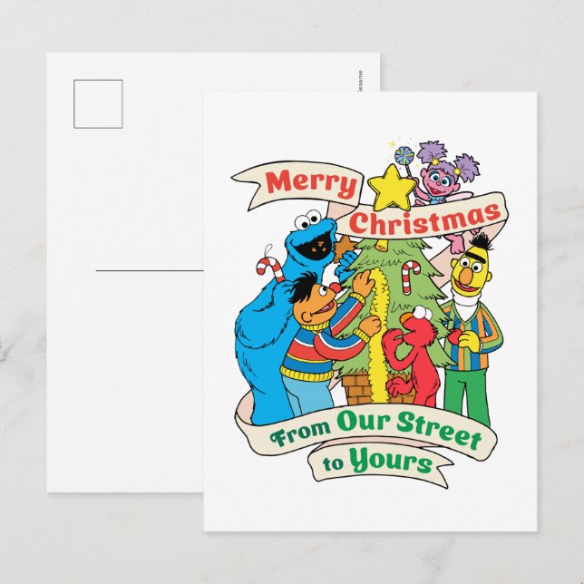  Sesame Street Merry Christmas Holiday (Front/Back)