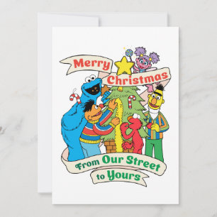 Sesame Street Merry Christmas Holiday Card